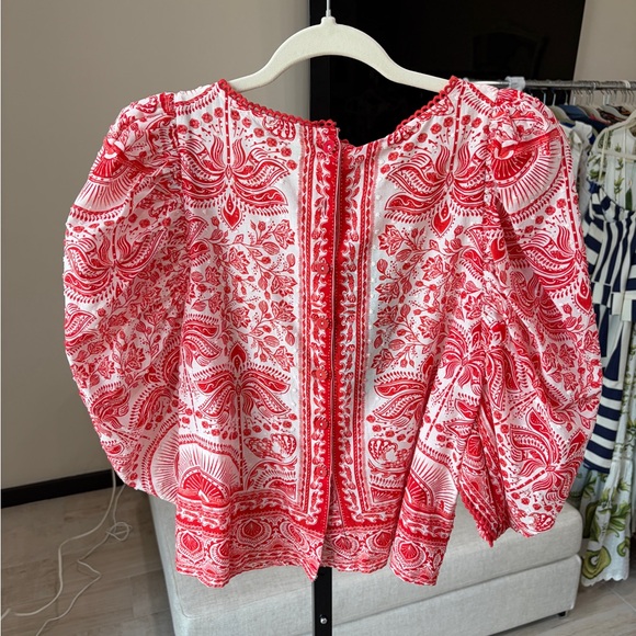 Farm Rio: Red River Ride Blouse - Picture 6 of 8